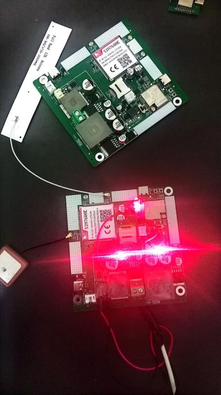 Client PCB under functional testing